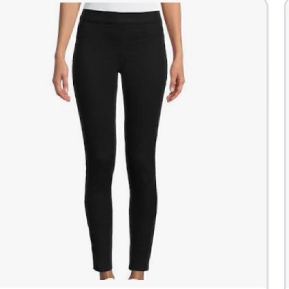 NOBO BLACK COTTON SPANDEX PULL UP JEGGING PANTS‎